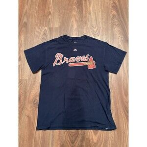 Atlanta Braves T-Shirt Freddie Freeman #5 Adult Men’s Medium Navy Blue MLB